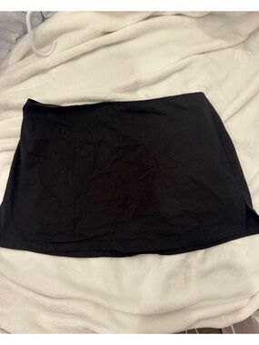 Princess Polly Black linen Mini Skirt